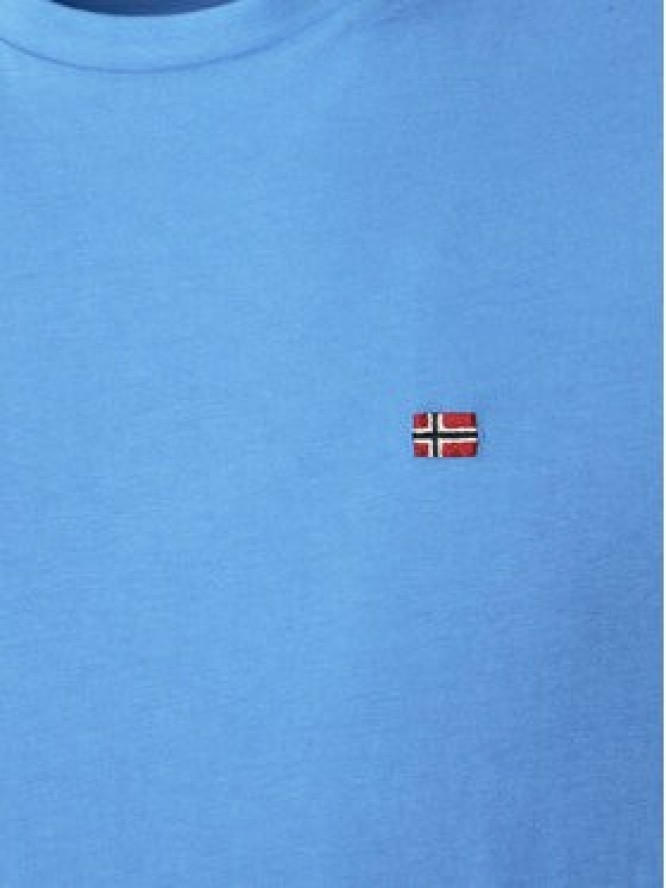 Napapijri T-Shirt Salis NP0A4H8D Niebieski Regular Fit