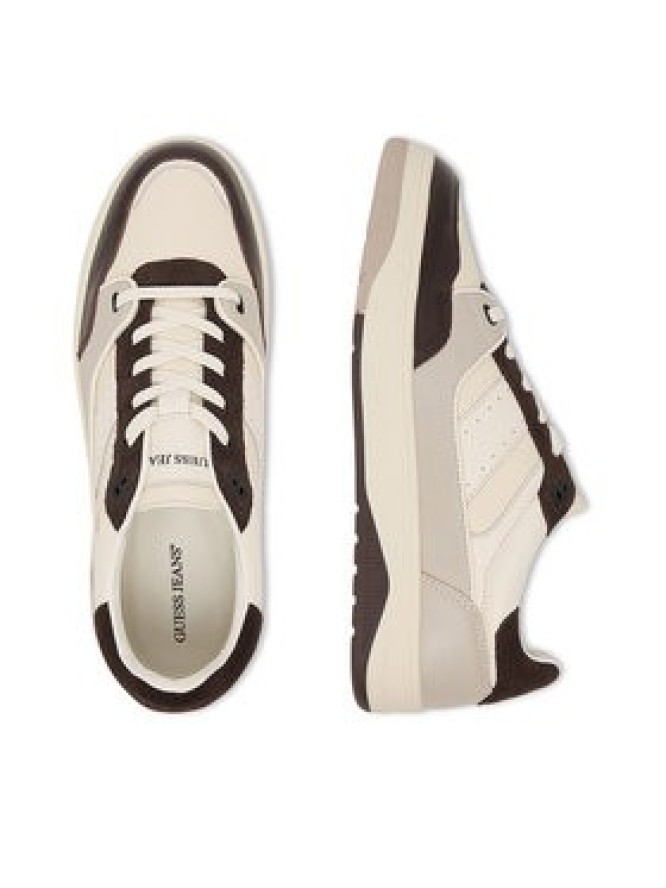 Guess Jeans Sneakersy EO-TEKSAS-01 126AM Écru