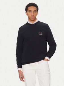 Tommy Hilfiger Bluza Stack MW0MW38673 Granatowy Regular Fit
