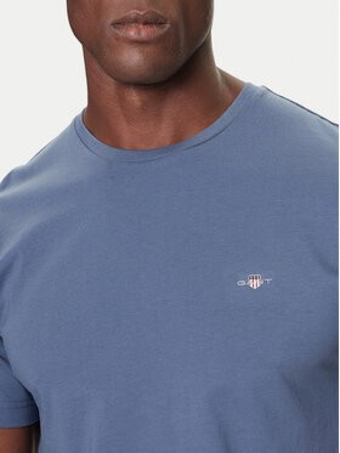 Gant T-Shirt 2004080 Niebieski Regular Fit