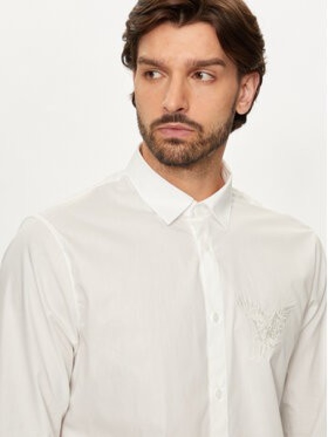 Armani Exchange Koszula 6DZC10 ZNXLZ 1116 Biały Slim Fit