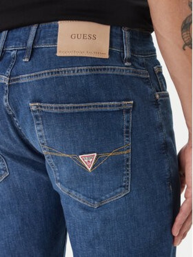 Guess Jeansy M6GAN2 D0755 Niebieski Slim Fit