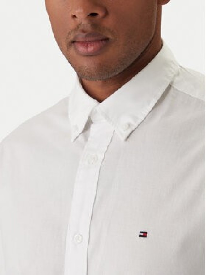 Tommy Hilfiger Koszula Core Flex Poplin MW0MW25035 Biały Regular Fit