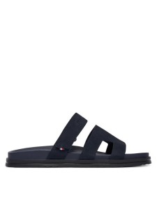 Tommy Hilfiger Klapki Adjustable Premium Suede FM0FM05774 Granatowy