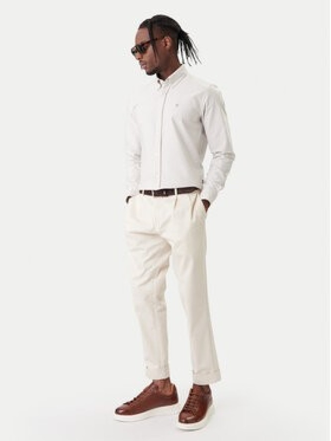 BOSS Koszula H-ROAN 50556069 Khaki Regular Fit