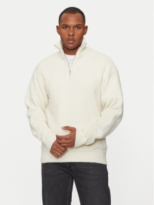 Jack & Jones Sweter Ollie 12241817 Écru Relaxed Fit
