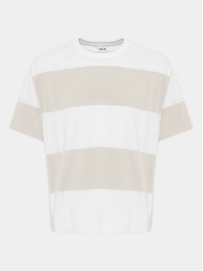 Solid T-Shirt Ijam 21108144 Beżowy Regular Fit