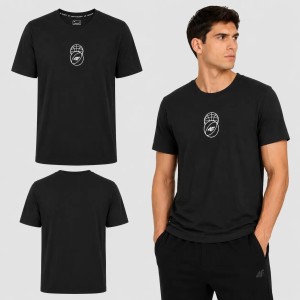 T-SHIRT MĘSKI 4F KOSZULKA SPORTOWA Z NADRUKIEM 1 BAWEŁNA M3328 SS26