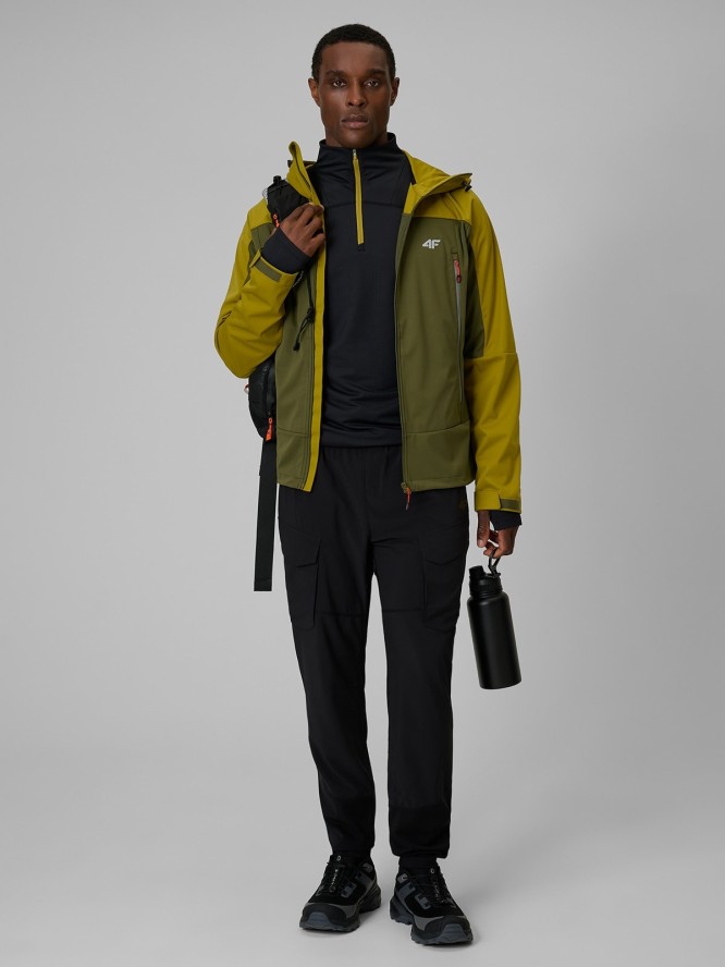 4F Bluza trekkingowa regular bez kaptura męska - czarna S