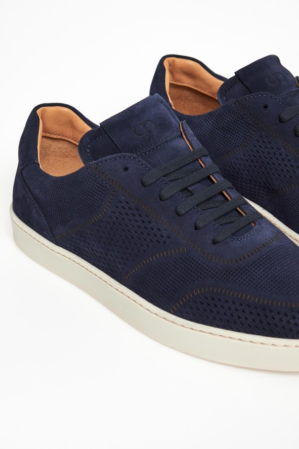 Sneakersy męskie zamszowe CESARE CASADEI