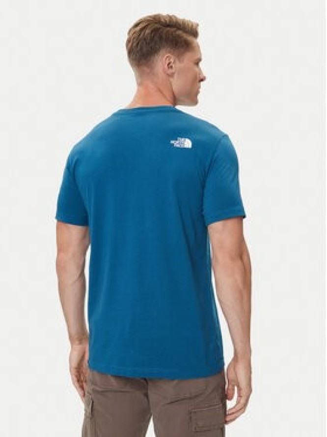 The North Face T-Shirt Easy NF0A8A6C Niebieski Regular Fit