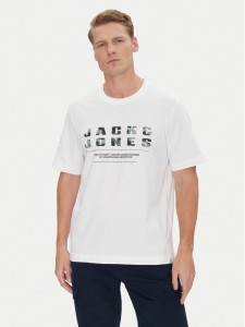 Jack & Jones T-Shirt Recharge 12274716 Biały Relaxed Fit
