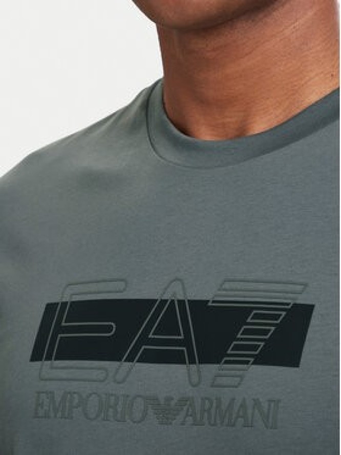EA7 Emporio Armani T-Shirt 7M002415 AF10375 M8011 Szary Regular Fit