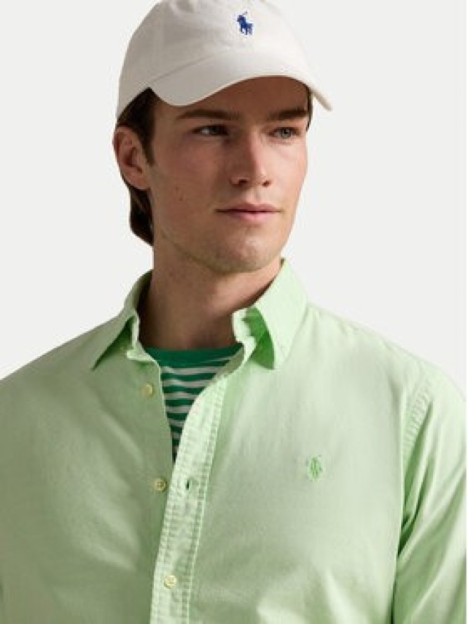 Polo Ralph Lauren Koszula 710968913006 Zielony Custom Fit