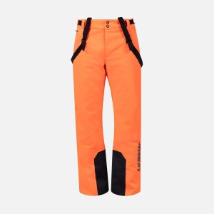 Spodnie narciarskie Rossignol Hero Blackside Insulated Neon Red - XL