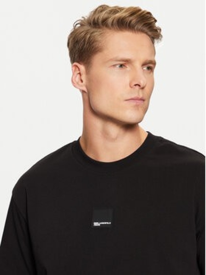 Karl Lagerfeld Jeans T-Shirt A1M17011 Czarny Relaxed Fit