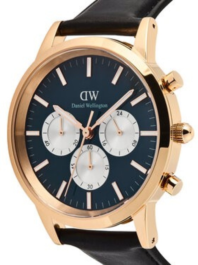 Daniel Wellington Zegarek Iconic Chronograph St Mawes Arctic Panda DW00100877 Czarny