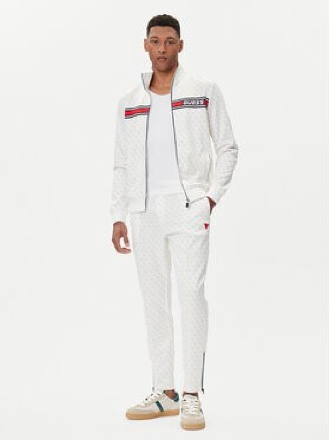 Guess Spodnie dresowe Z2BB05 K7122 Biały Regular Fit