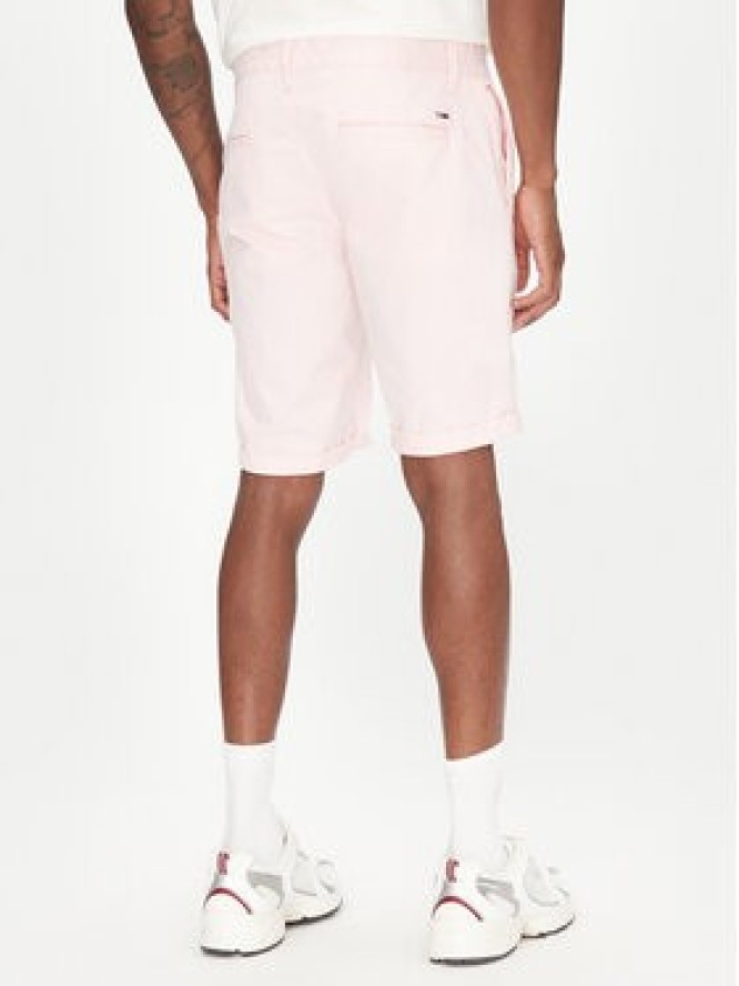 Tommy Jeans Szorty materiałowe Scanton DM0DM21950 Różowy Slim Fit