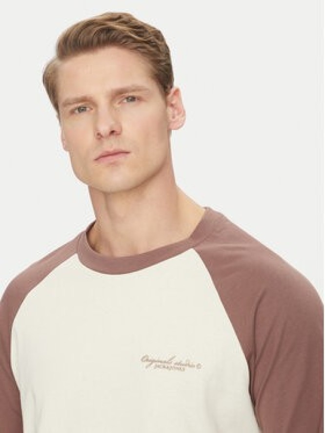 Jack & Jones Longsleeve Boston 12272977 Brązowy Relaxed Fit