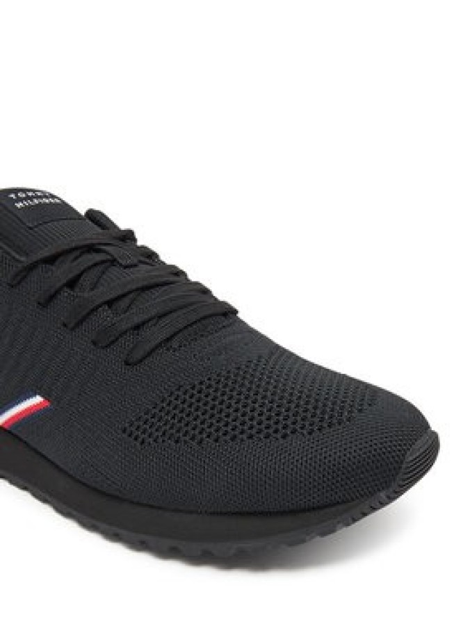 Tommy Hilfiger Sneakersy New Runner Eva Corpo Knit FM0FM05648 Czarny