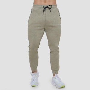 Joggery męskie fitness slim z zamkiem Agile