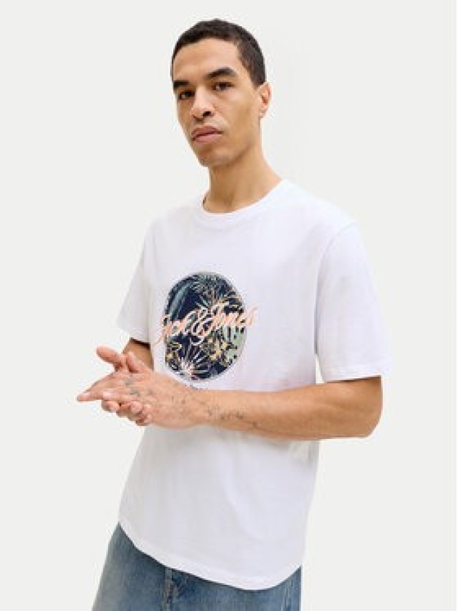 Jack & Jones T-Shirt Honolulu 12288088 Biały Regular Fit