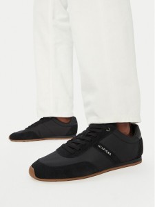 Tommy Hilfiger Sneakersy Th Lo Run Icon Summer Mix FM0FM05905 Czarny