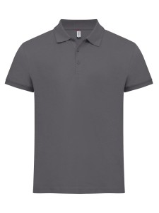 clique Classic Lincoln S/S koszulka polo męska nowy krój Metal Grey