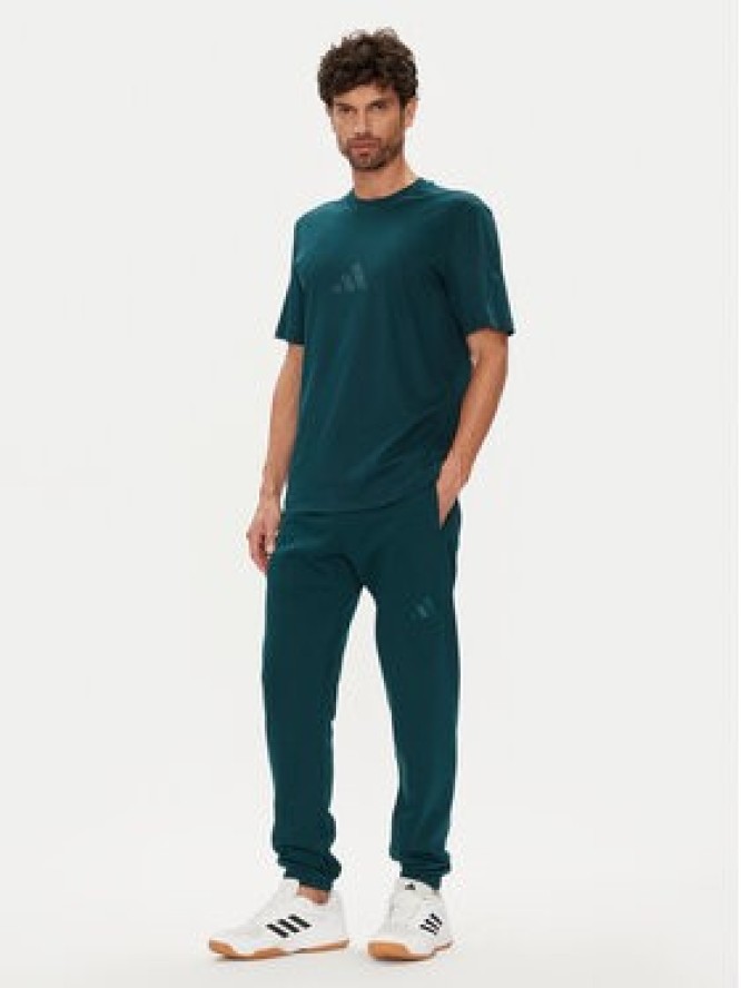 adidas Spodnie dresowe ALL SZN Fleece JX5096 Zielony Tapered Leg