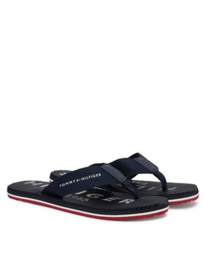 Tommy Hilfiger Japonki Massage Beach Sandal FM0FM06006 Granatowy
