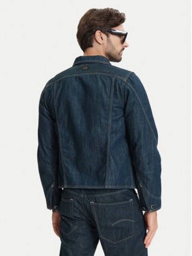 G-Star Raw Kurtka jeansowa 3D Dart D28418-E358 Granatowy Regular Fit