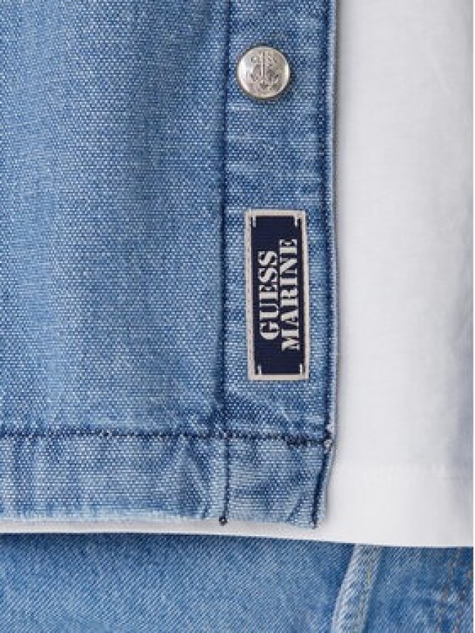 Guess Kurtka jeansowa M5RN30 D5KW1 Niebieski Regular Fit