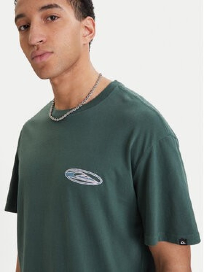 Quiksilver T-Shirt Quikglobe EQYZT08295 Zielony Comfort Fit