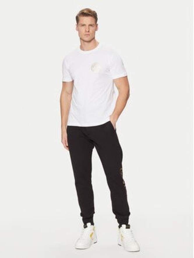 Versace Jeans Couture T-Shirt 78GAHT00 Biały Regular Fit