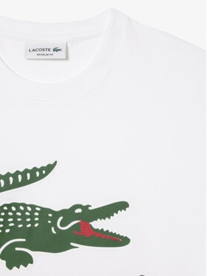 Lacoste T-Shirt TH1285 Biały Regular Fit