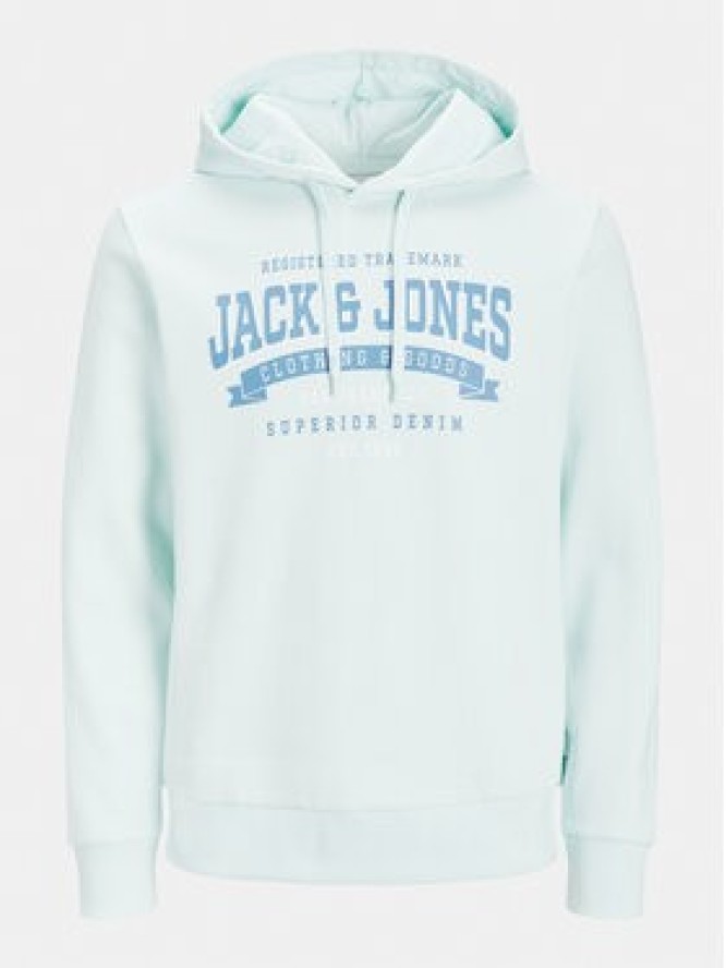 Jack & Jones Bluza Logo 12233597 Błękitny Standard Fit