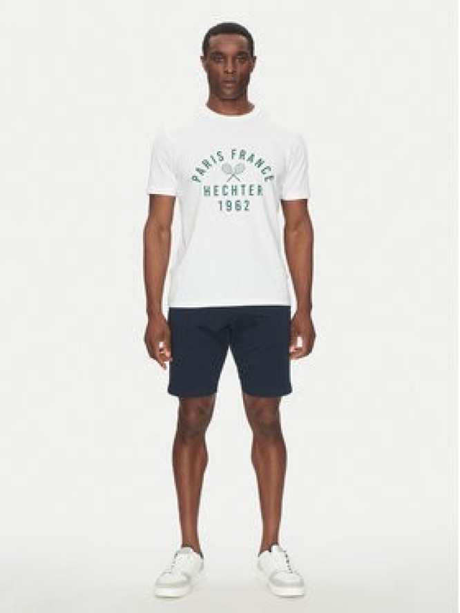 Hechter Paris T-Shirt 75014 151919 Biały Regular Fit