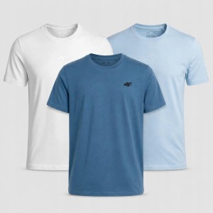 KOMPLET KOSZULEK MĘSKICH 4F ZESTAW 3PAK T-SHIRT