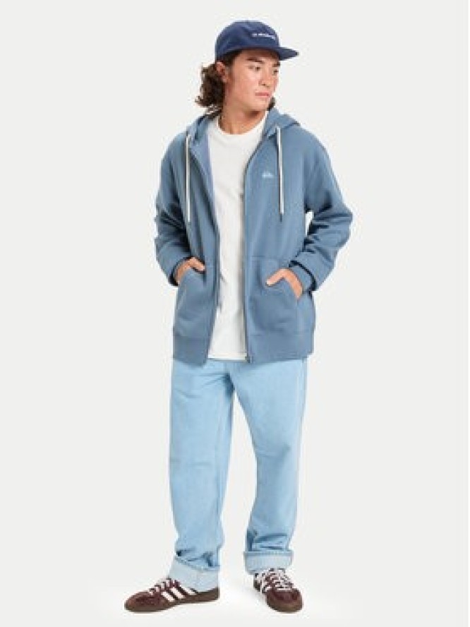 Quiksilver Bluza Salt Water Zip EQYFT05160 Niebieski Comfort Fit