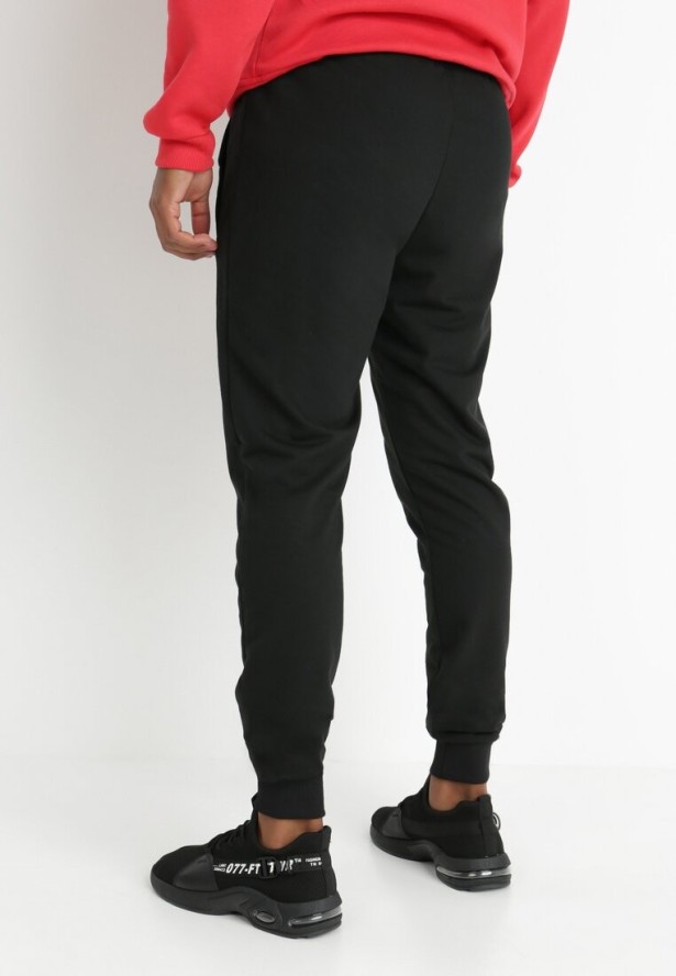 Czarne Spodnie Dresowe Joggery Analía