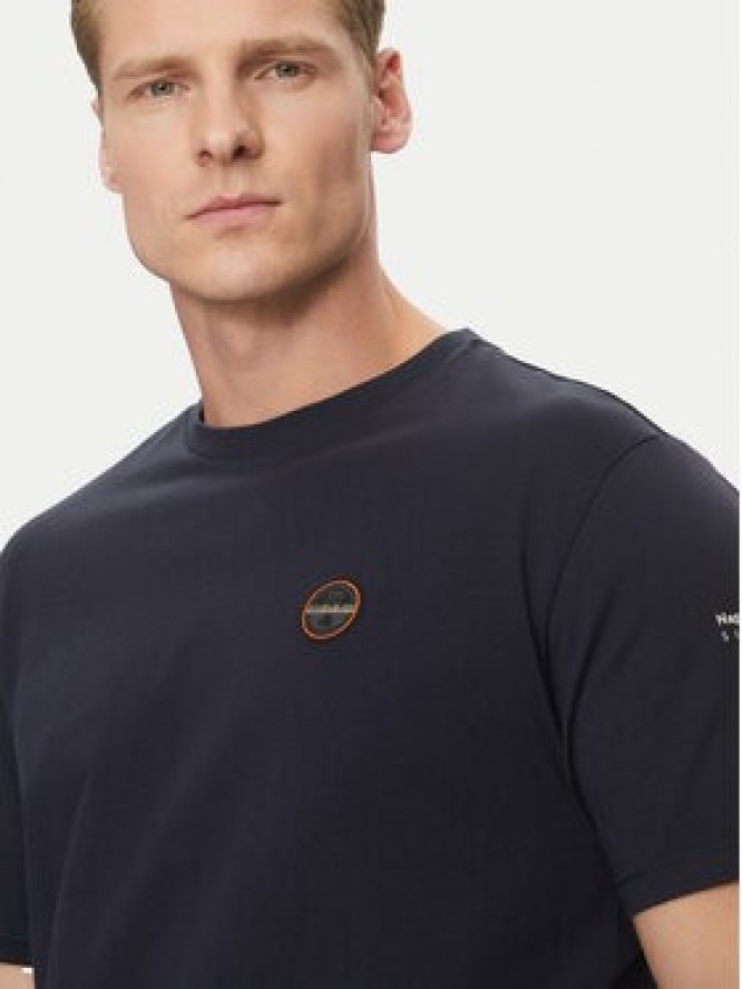 Napapijri T-Shirt S-Badge NP0A4I3N Granatowy Regular Fit