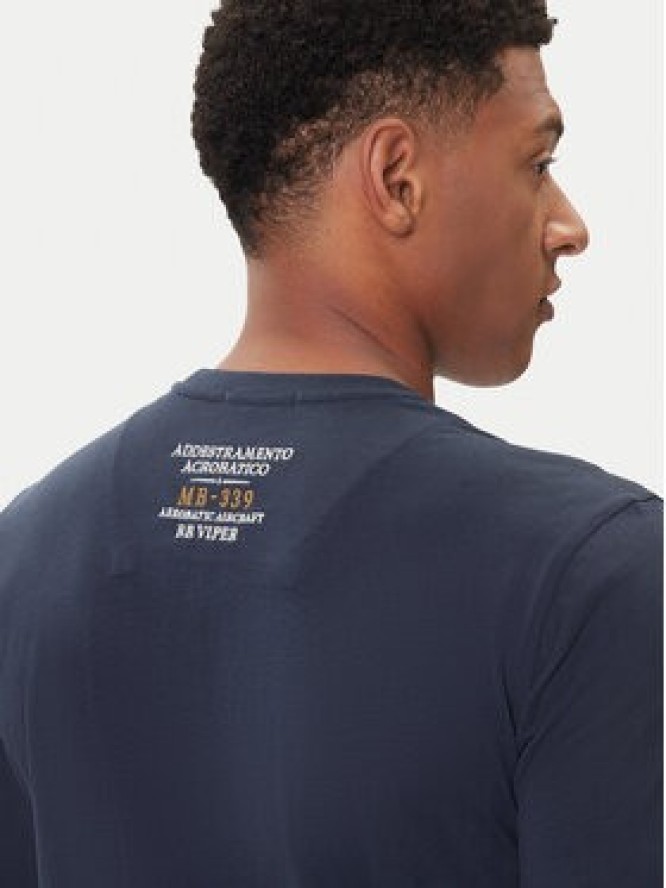 Aeronautica Militare Longsleeve 252TS2467UJ00703 Granatowy Regular Fit