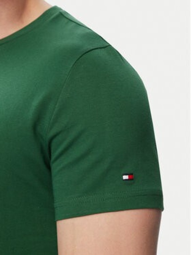 Tommy Hilfiger T-Shirt Logo MW0MW11797 Zielony ciemny Regular Fit