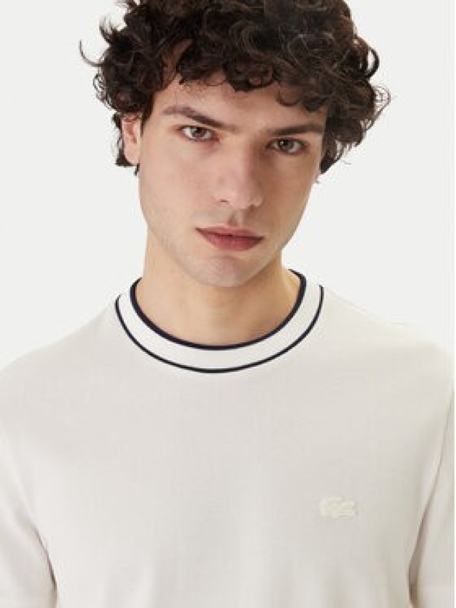 Lacoste T-Shirt TH8174 Biały Regular Fit