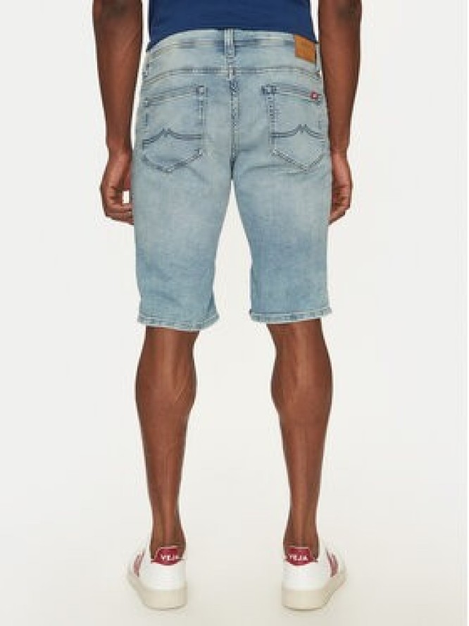 Mustang Szorty jeansowe Chicago 1012672 Niebieski Slim Fit