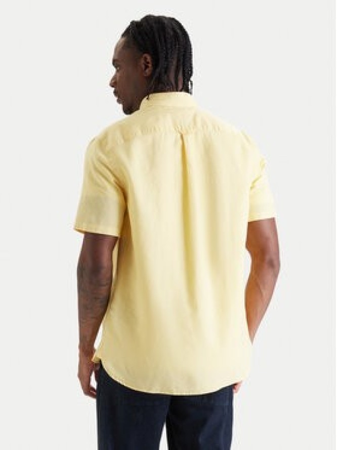 Tommy Hilfiger Koszula MW0MW42450 Żółty Regular Fit