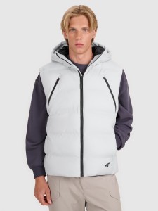 4F Bezrękawnik puchowy z wypełnieniem syntetycznym męski - szary M