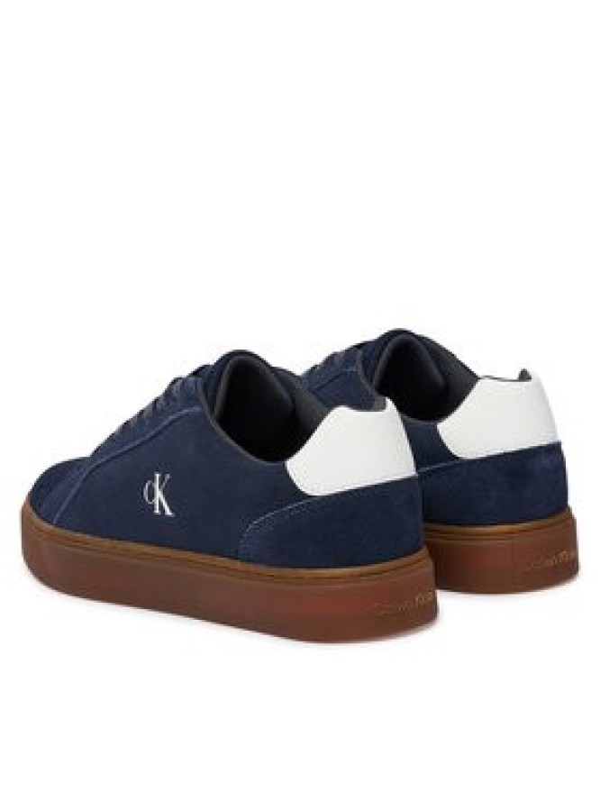 Calvin Klein Sneakersy Classic Cupsole Laceup Su YM0YM01434 Granatowy
