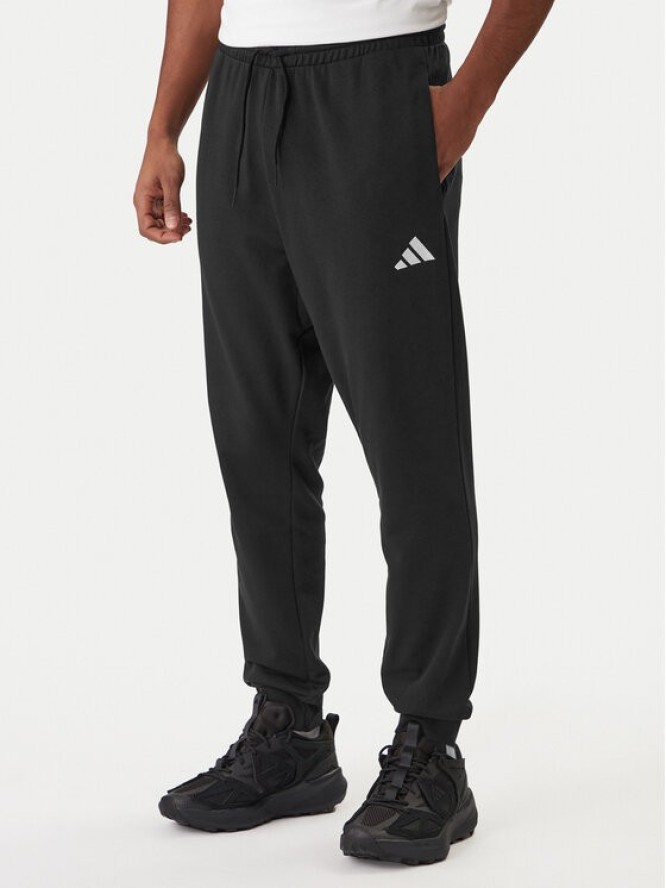 adidas Spodnie dresowe Essentials Feel Cozy JE3854 Czarny Regular Fit